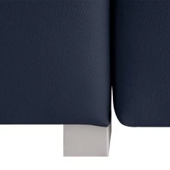 Chillout by Franz Fertig Canapé convertible Plaza - Bleu foncé - Largeur : 172 cm - Accoudoir réglable -Meubles de salon Soldes schlafsofa plaza echtleder dunkelblau 172 cm abklappbare armlehnen 1412794