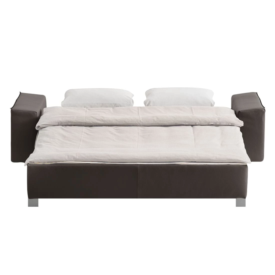 Chillout by Franz Fertig Canapé convertible Plaza - Marron bison - Largeur : 172 cm - Accoudoir réglable 5 Chillout by Franz Fertig Canapé convertible Plaza - Marron bison - Largeur : 172 cm - Accoudoir réglable – Image 3