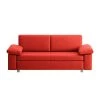 Chillout by Franz Fertig Canapé convertible Plaza - Rouge - Largeur : 172 cm - Accoudoir réglable -Meubles de salon Soldes schlafsofa plaza echtleder rot 172 cm abklappbare armlehnen 1412714