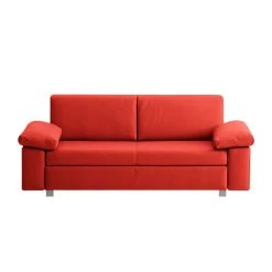 Chillout by Franz Fertig Canapé convertible Plaza - Rouge - Largeur : 172 cm - Accoudoir réglable