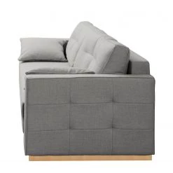 Roomscape Canapé convertible Realico - Gris argenté -Meubles de salon Soldes schlafsofa realico webstoff silbergrau 4912640