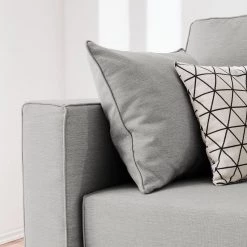 Roomscape Canapé convertible Realico - Gris argenté -Meubles de salon Soldes schlafsofa realico webstoff silbergrau 4912684