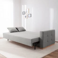 Roomscape Canapé convertible Realico - Gris argenté -Meubles de salon Soldes schlafsofa realico webstoff silbergrau 4912692