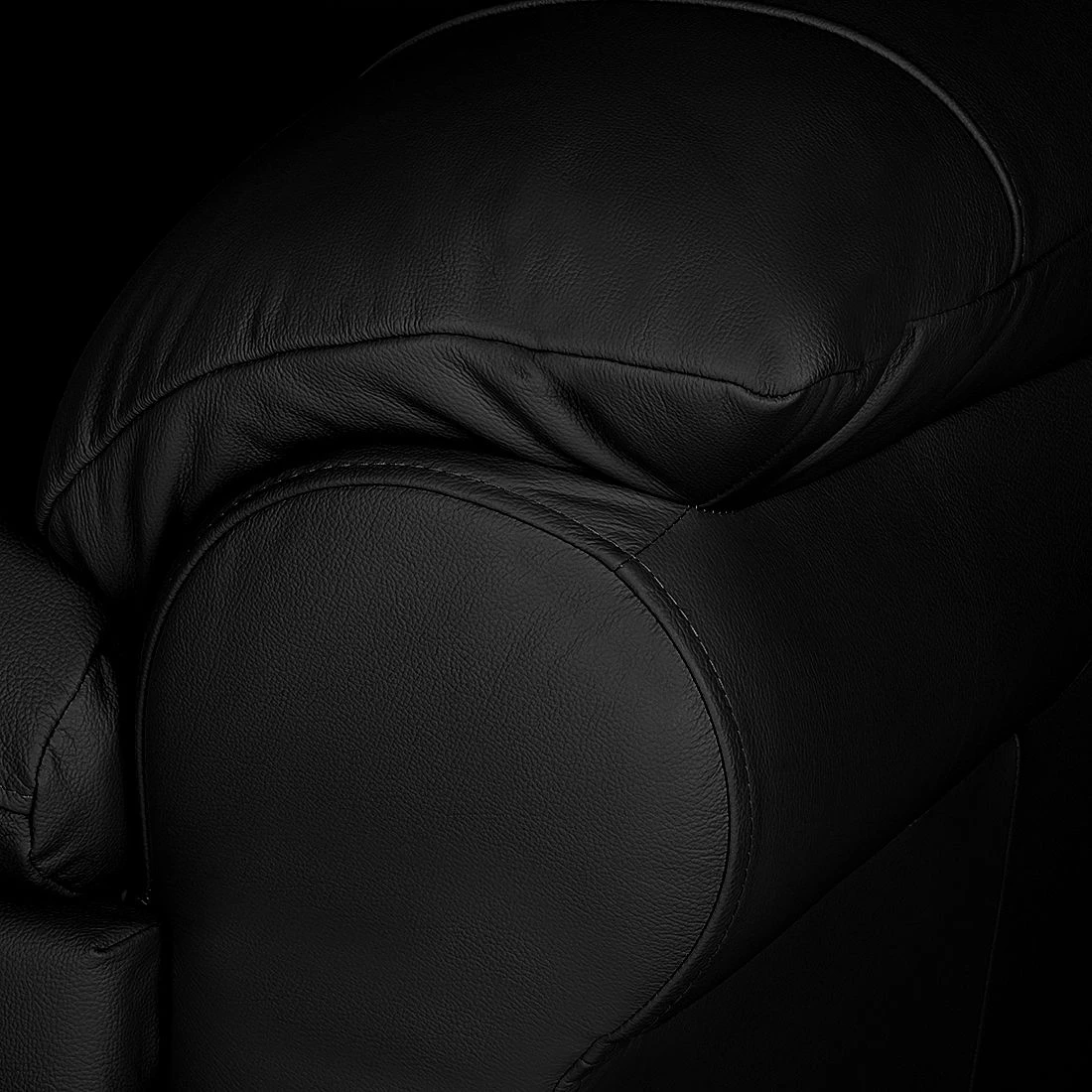 Modoform Canapé convertible Torsby - Cuir véritable Noir 17 Modoform Canapé convertible Torsby - Cuir véritable Noir – Image 15