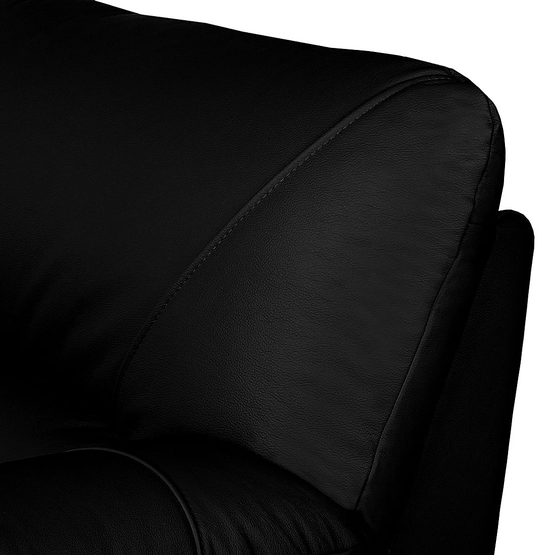 Modoform Canapé convertible Torsby - Cuir véritable Noir 12 Modoform Canapé convertible Torsby - Cuir véritable Noir – Image 10