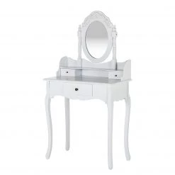 Maison Belfort Coiffeuse Belleville - 3 tiroirs - Style romantique