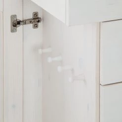 Maison Belfort Armoire à bijoux Amata - Pin massif Blanc -Meubles de salon Soldes schmuckschrank amata kiefer massiv weiss 1255802