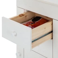 Maison Belfort Armoire à bijoux Amata - Pin massif Blanc -Meubles de salon Soldes schmuckschrank amata kiefer massiv weiss 1255806