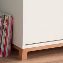 Mørteens Lit escamotable Lindholm - 90 x 200cm - Sans matelas -Meubles de salon Soldes schrankbett laremas buche weiss 3701697