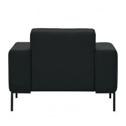 Studio Copenhagen Fauteuil Ampio Tissu - Tissu Floreana : Anthracite - Noir -Meubles de salon Soldes sessel ampio schwarz stoff floreana anthrazit 3981200