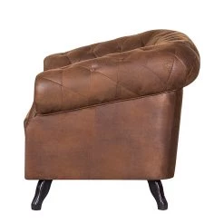 Ars manufacti Fauteuil Benavente - Aspect vieux cuir marron 13 Ars manufacti Fauteuil Benavente - Aspect vieux cuir marron -Meubles de salon Soldes sessel benavente antiklederlook braun 406457