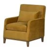 Jack & Alice Fauteuil Blomma - Velours jaune moutarde - Noyer 1 Jack & Alice Fauteuil Blomma - Velours jaune moutarde - Noyer -Meubles de salon Soldes sessel blomma samtstoff senfgelb nussbaum 3670841