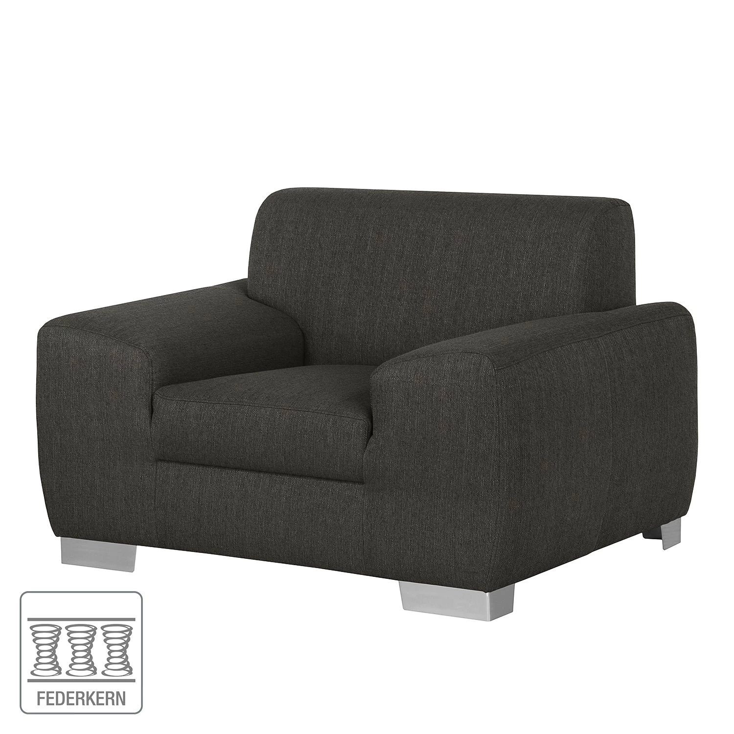 Fredriks Fauteuil Bollon - Tissu - Gris foncé 4 Fredriks Fauteuil Bollon - Tissu - Gris foncé – Image 2