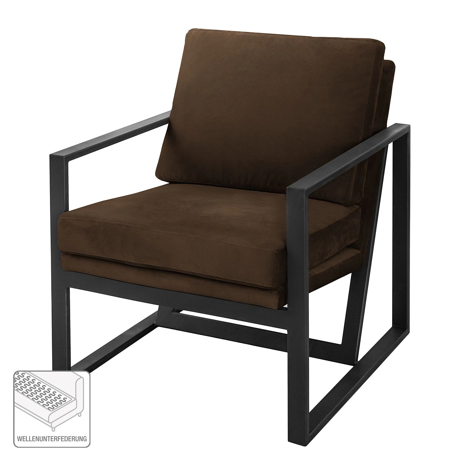 Ars manufacti Fauteuil Brock II - Marron 4 Ars manufacti Fauteuil Brock II - Marron – Image 2