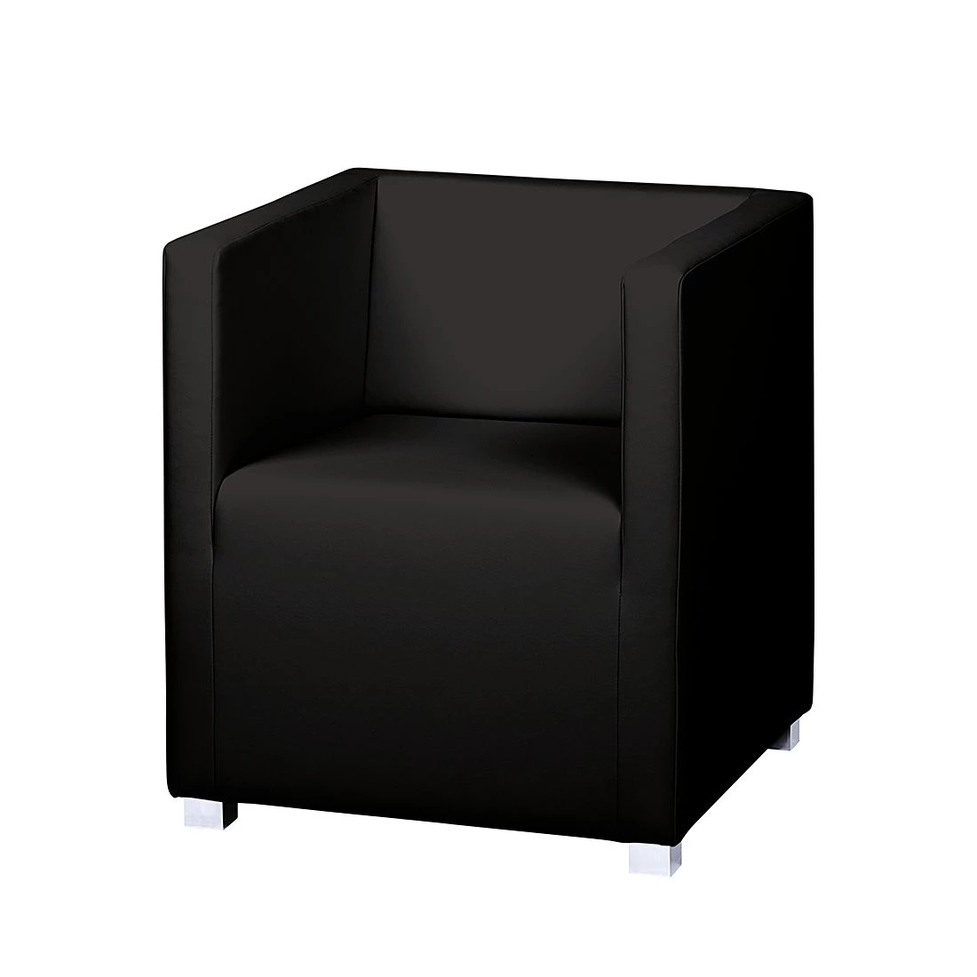 Mooved Fauteuil Carmen - Imitation cuir - Noir 3 Mooved Fauteuil Carmen - Imitation cuir - Noir