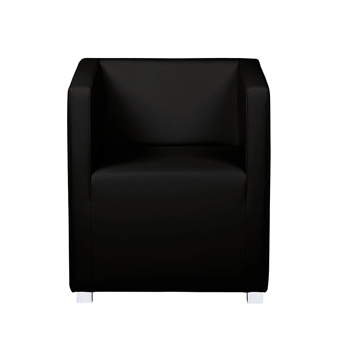 Mooved Fauteuil Carmen - Imitation cuir - Noir 6 Mooved Fauteuil Carmen - Imitation cuir - Noir – Image 4