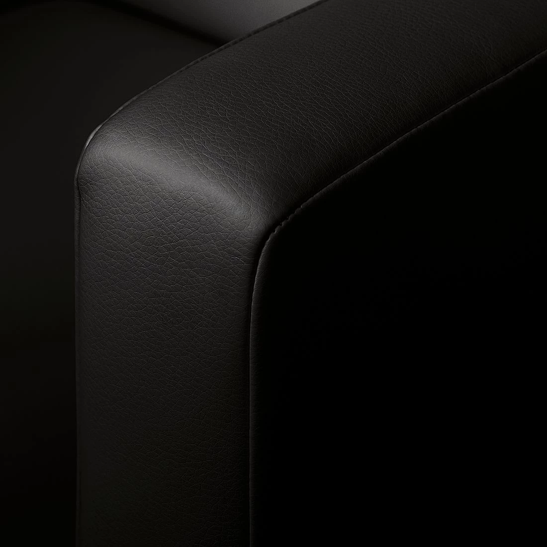 Mooved Fauteuil Carmen - Imitation cuir - Noir 7 Mooved Fauteuil Carmen - Imitation cuir - Noir – Image 5