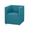 Mooved Fauteuil Carmen - Tissu turquoise -Meubles de salon Soldes sessel carmen stoff blau tuerkis 1321474