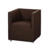 Mooved Fauteuil Carmen - Tissu marron foncé