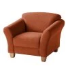 Ars Natura Fauteuil Cebu - Marron miel -Meubles de salon Soldes sessel cebu webstoff honigbraun 4568256