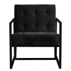 Jack & Alice Fauteuil Charm I - Noir -Meubles de salon Soldes sessel charm i microfaser schwarz 4692276
