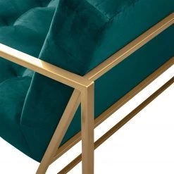 Jack & Alice Fauteuil Charm II - Bleu pétrole -Meubles de salon Soldes sessel charm ii microfaser petrol 4692852