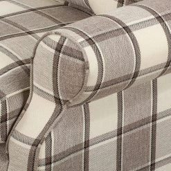 Maison Belfort Fauteuil à oreilles Colmar XL - Marron / Beige 16 Maison Belfort Fauteuil à oreilles Colmar XL - Marron / Beige -Meubles de salon Soldes sessel corteen webstoff braun beige 4283708