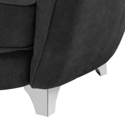 Cotta Fauteuil Daisy - Noir -Meubles de salon Soldes sessel ella velours schwarz 1424970