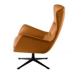 Studio Copenhagen Fauteuil Hepburn III - Cuir véritable Neka : Cognac - Noir -Meubles de salon Soldes sessel hepburn ii echtleder echtleder neka cognac 5024972