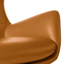 Studio Copenhagen Fauteuil Hepburn III - Cuir véritable Neka : Cognac - Noir -Meubles de salon Soldes sessel hepburn ii echtleder echtleder neka cognac 5025004