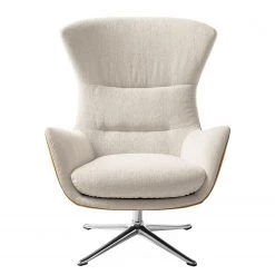 Studio Copenhagen Fauteuil Hepburn III - Beige / Cognac - Chrome brillant -Meubles de salon Soldes sessel hepburn ii webstoff echtleder beige cognac 5022180