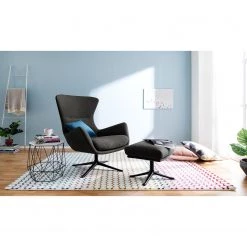 Studio Copenhagen Fauteuil Hepburn III - Tissu Milan : Anthracite - Noir 15 Studio Copenhagen Fauteuil Hepburn III - Tissu Milan : Anthracite - Noir -Meubles de salon Soldes sessel hepburn iii webstoff schwarz stoff milan anthrazit 5153196