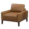 Ars manufacti Fauteuil Horley - Cuir véritable - Marron -Meubles de salon Soldes sessel horley echtleder braun 5039432
