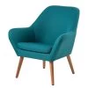 Mørteens Fauteuil Jenks - Bleu pétrole -Meubles de salon Soldes sessel jenks webstoff petrol 4908668
