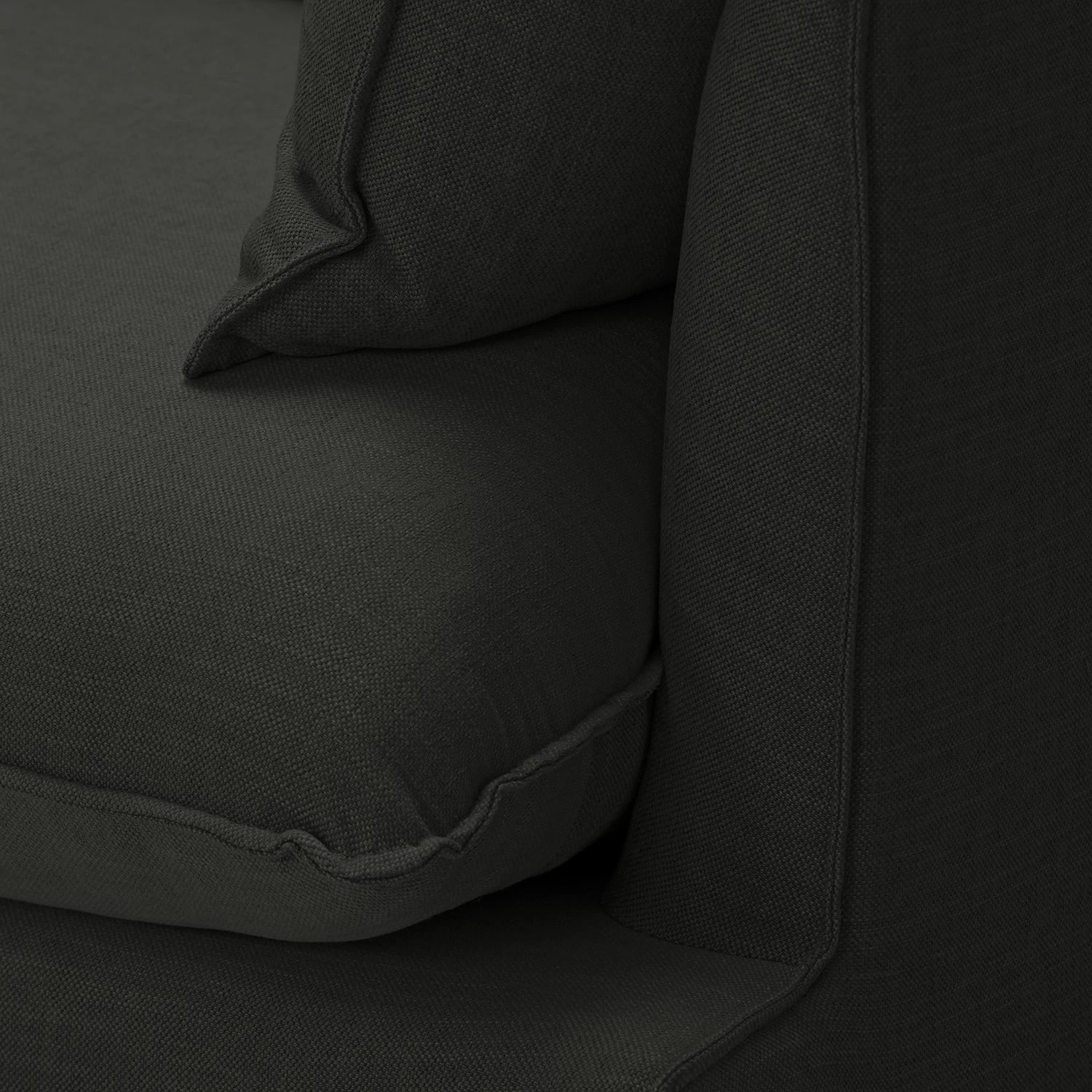 Eva Padberg Collection Fauteuil Lavina I Tissu - Tissu Moretey : Gris foncé 6 Eva Padberg Collection Fauteuil Lavina I Tissu - Tissu Moretey : Gris foncé – Image 4