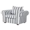 Maison Belfort Fauteuil Colmar - Tissu gris à rayures 1 Maison Belfort Fauteuil Colmar - Tissu gris à rayures -Meubles de salon Soldes sessel livia webstoff grau gestreift 309462