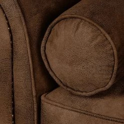 Ars manufacti Fauteuil Mallow - Aspect cuir vieilli marron -Meubles de salon Soldes sessel mallow antiklederoptik braun 436287