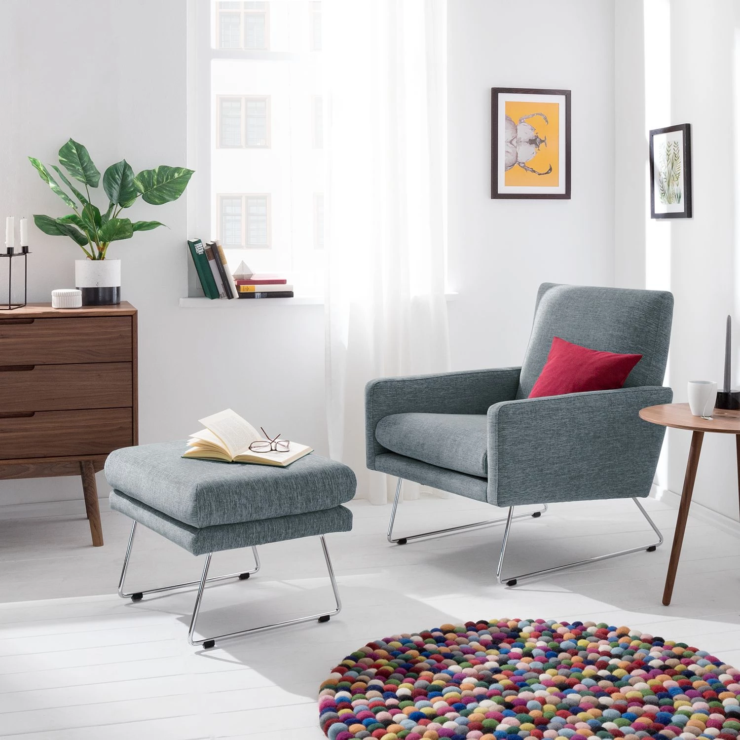 Studio Copenhagen Fauteuil Maximus - Tissu structuré - Gris pigeon 4 Studio Copenhagen Fauteuil Maximus - Tissu structuré - Gris pigeon – Image 2