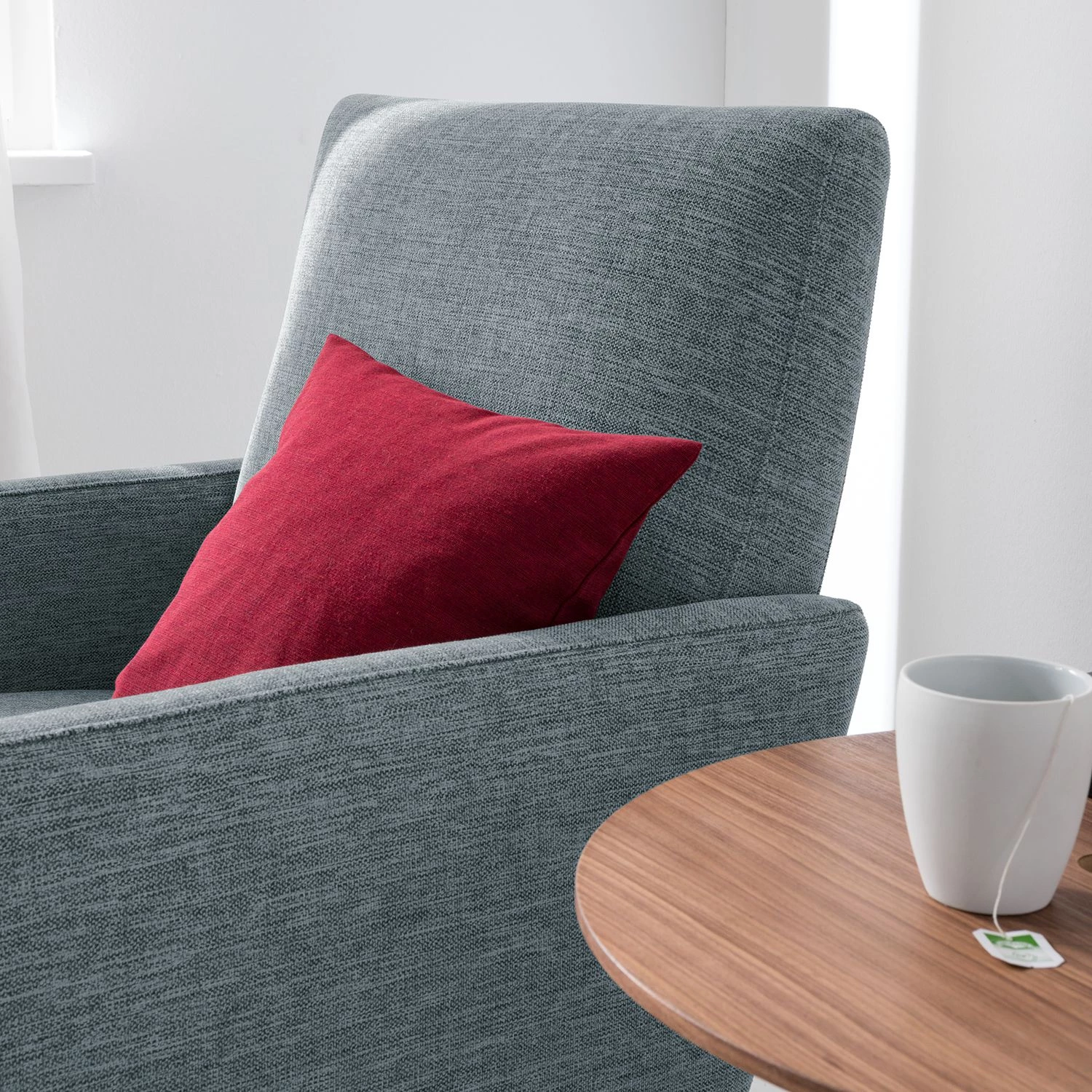 Studio Copenhagen Fauteuil Maximus - Tissu structuré - Gris pigeon 9 Studio Copenhagen Fauteuil Maximus - Tissu structuré - Gris pigeon – Image 7