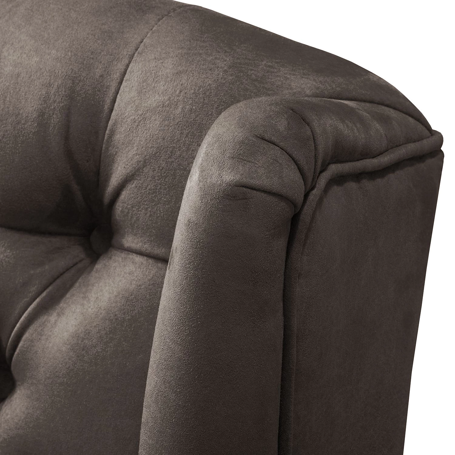 Maison Belfort Fauteuil à oreilles Miscol - Gris marron - Avec repose-pieds 14 Maison Belfort Fauteuil à oreilles Miscol - Gris marron - Avec repose-pieds – Image 12