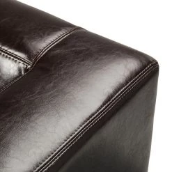 Maison Belfort Fauteuil Nespolo - Cuir véritable marron foncé -Meubles de salon Soldes sessel nespolo echtleder dunkelbraun 1331131