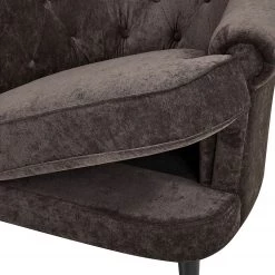 Maison Belfort Fauteuil Paillet - Velours - Havanna -Meubles de salon Soldes sessel paillet samt havanna 5128412