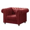 Maison Belfort Fauteuil Chesterfield Pintano - Rouge