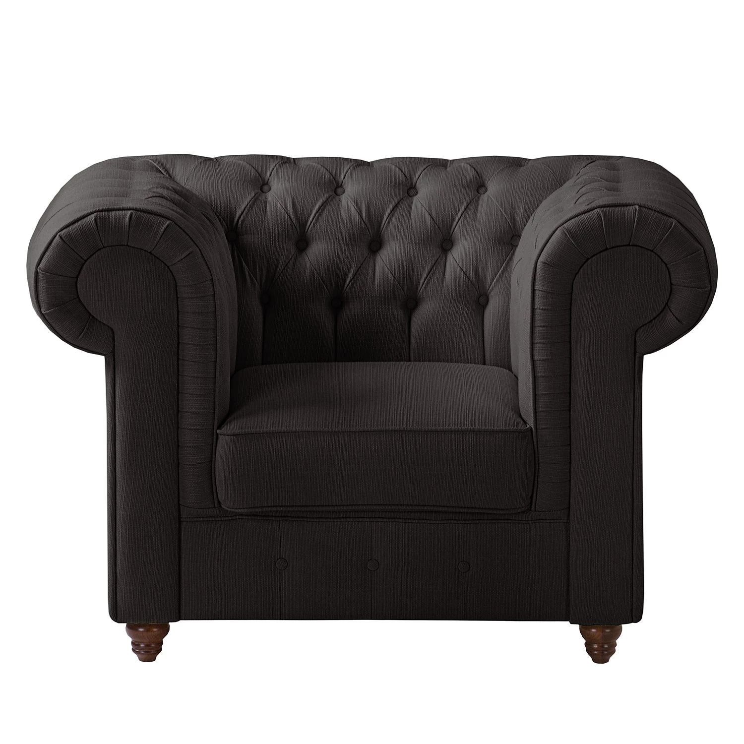 Maison Belfort Fauteuil Chesterfield Pintano - Anthracite 5 Maison Belfort Fauteuil Chesterfield Pintano - Anthracite – Image 3