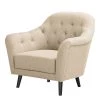 Maison Belfort Fauteuil Sofie - Beige -Meubles de salon Soldes sessel sofie webstoff beige 4722312