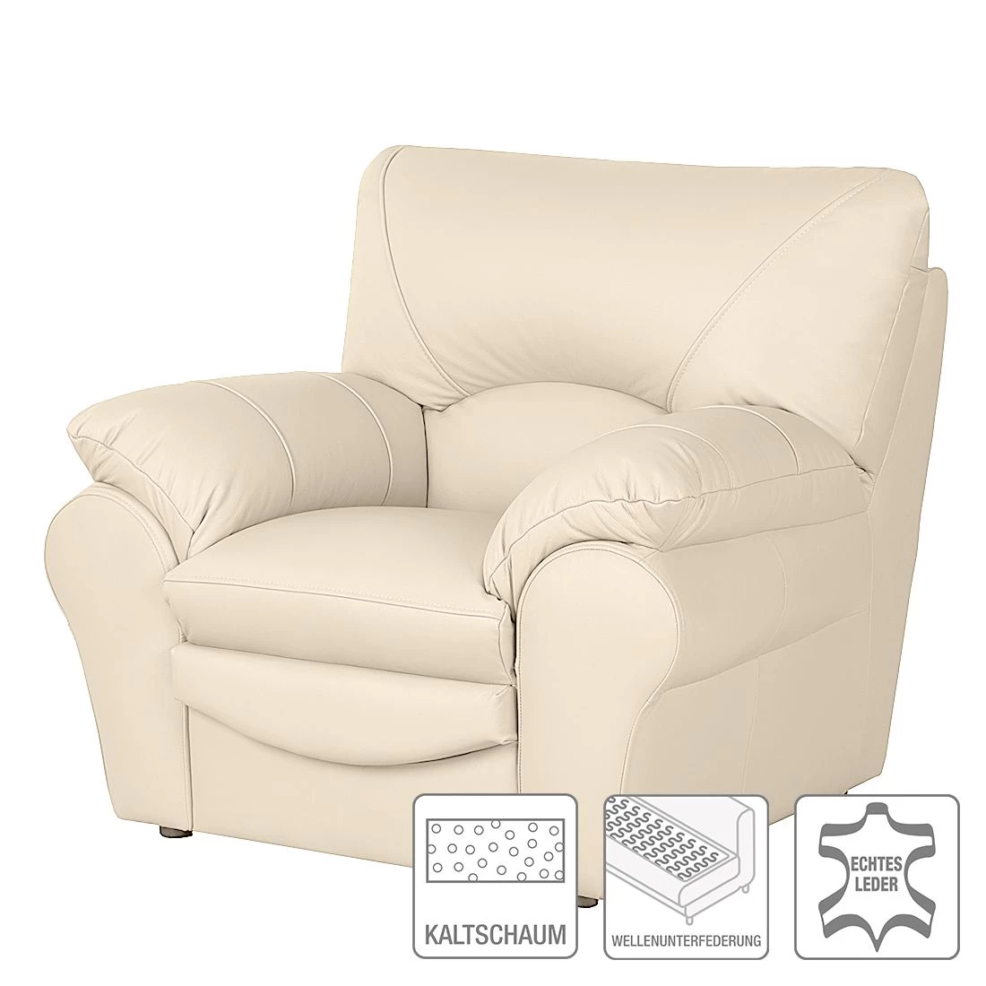 Modoform Fauteuil Torsby - Cuir véritable 4 Modoform Fauteuil Torsby - Cuir véritable – Image 2