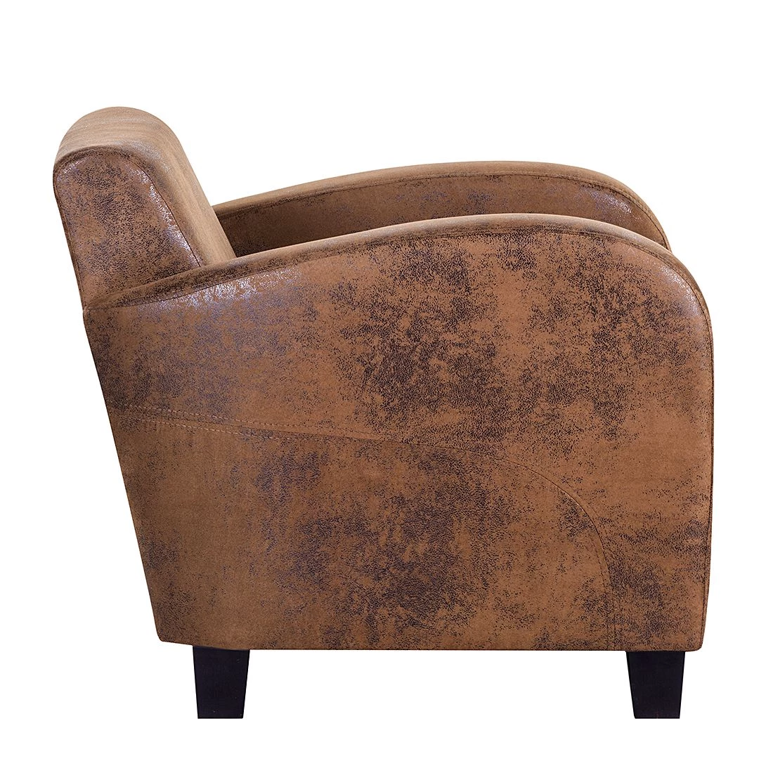 Ars manufacti Fauteuil Tullow - Aspect vieux cuir marron 7 Ars manufacti Fauteuil Tullow - Aspect vieux cuir marron – Image 5