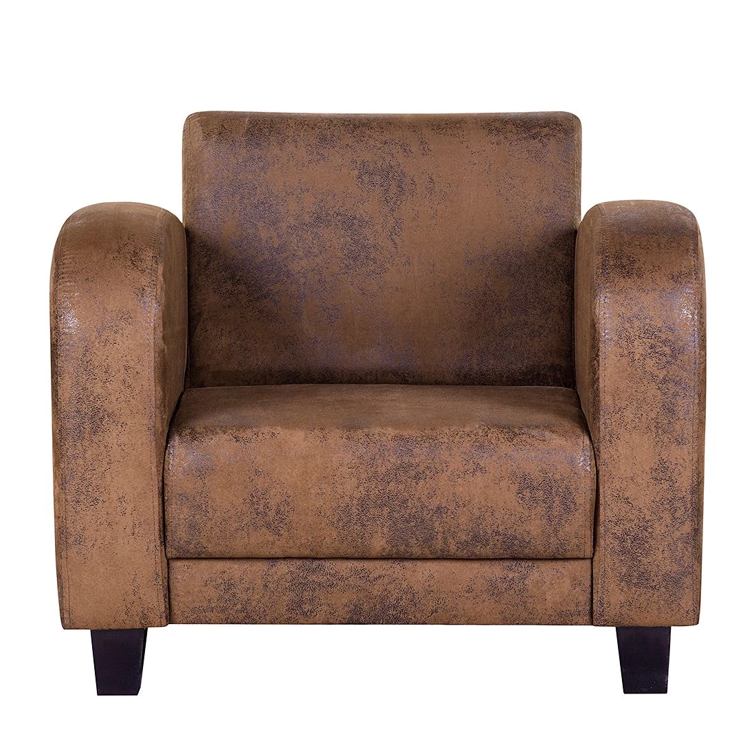 Ars manufacti Fauteuil Tullow - Aspect vieux cuir marron 4 Ars manufacti Fauteuil Tullow - Aspect vieux cuir marron – Image 2