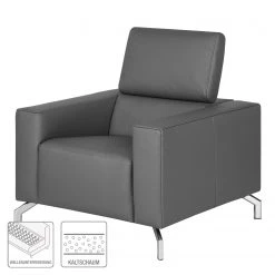 Fredriks Fauteuil Varberg - Imitation cuir -Meubles de salon Soldes sessel varberg kunstleder grau 5065252