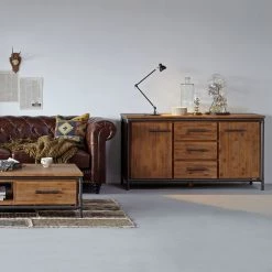 Ars manufacti Buffet Atelier - Partiellement en acacia massif -Meubles de salon Soldes sideboard atelier akazie teilmassiv 2109506